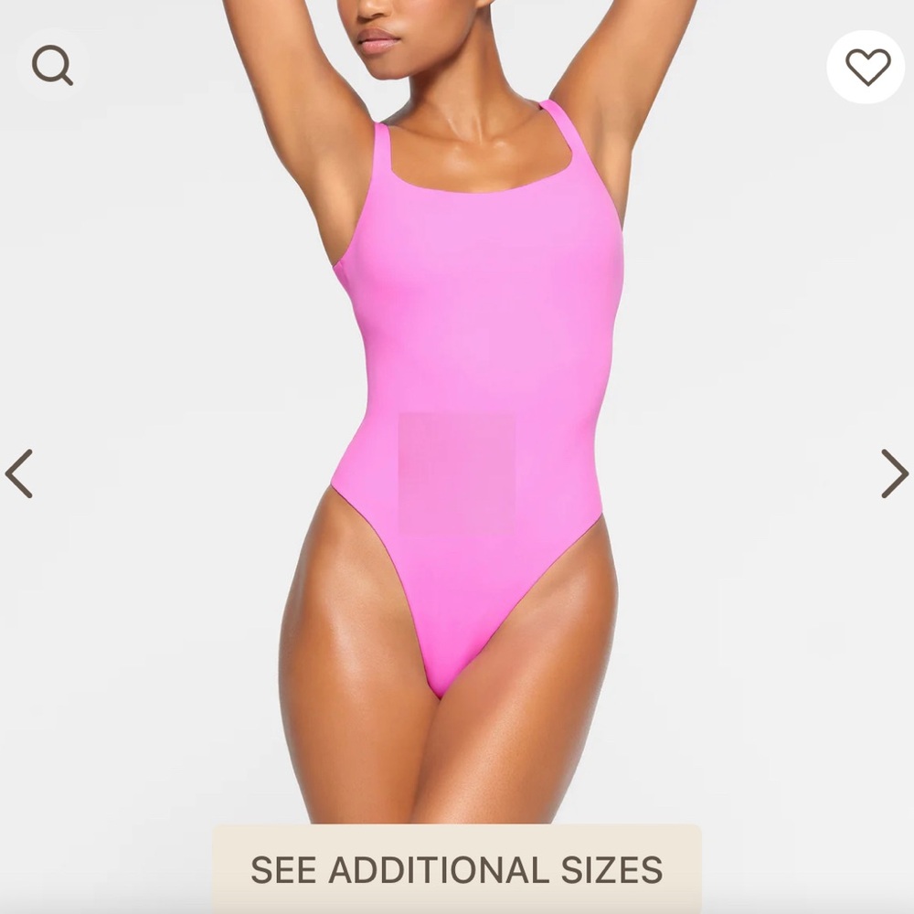 Skims Fits Everybody Bodysuit- Neon Orchid